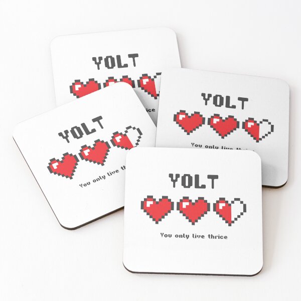 Item preview, YOLT (You Only Live Thrice) - Gamer Hearts designed and sold by oddgoosedesigns.