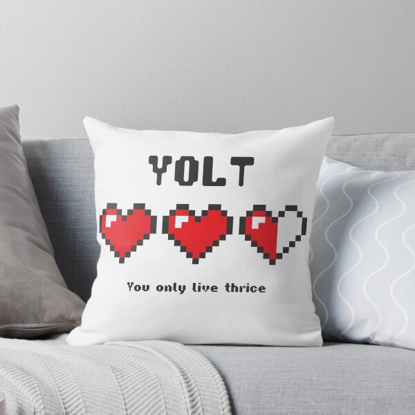 Item preview, YOLT (You Only Live Thrice) - Gamer Hearts designed and sold by oddgoosedesigns.