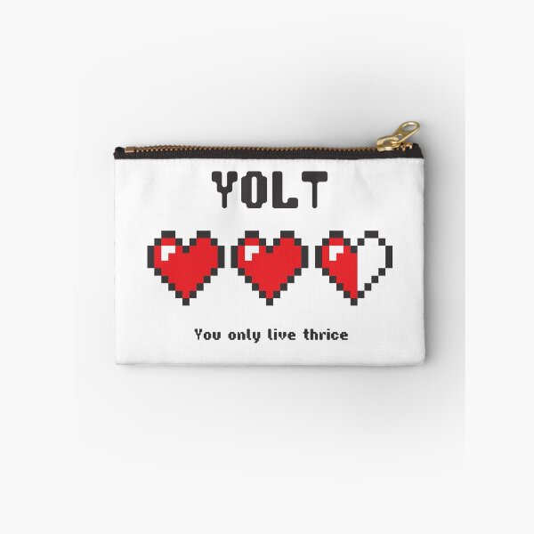 Item preview, YOLT (You Only Live Thrice) - Gamer Hearts designed and sold by oddgoosedesigns.