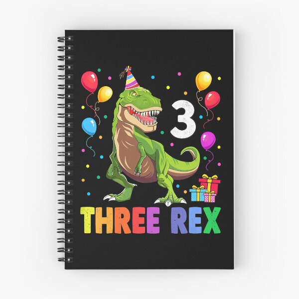 Item preview, Kids Three Rex 3rd Birthday Third Dinosaur 3 Year Old designed and sold by HugheDemeyer.