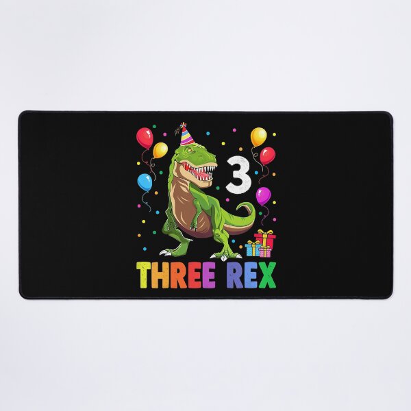 Item preview, Kids Three Rex 3rd Birthday Third Dinosaur 3 Year Old designed and sold by HugheDemeyer.