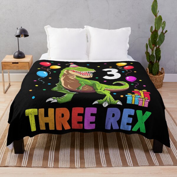 Item preview, Kids Three Rex 3rd Birthday Third Dinosaur 3 Year Old designed and sold by HugheDemeyer.