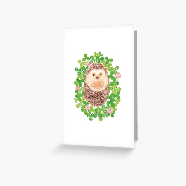 Hedgehog in cloverfield Greeting Card