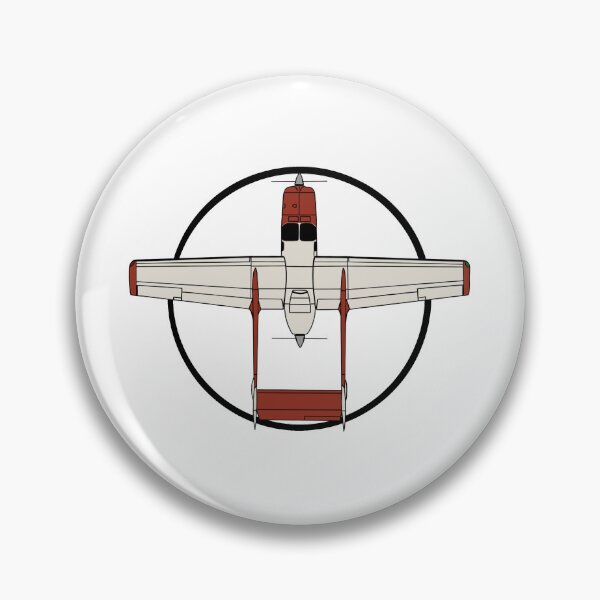 Item preview, Cessna 337 Skymaster (Red) Minimalist Push/Pull designed and sold by RampRatGear.