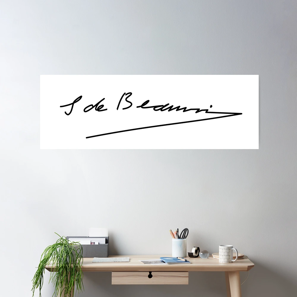 Simone de Beauvoir signature