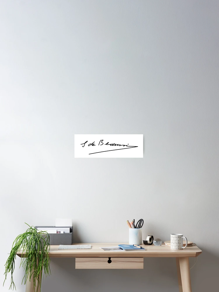 Simone de Beauvoir signature