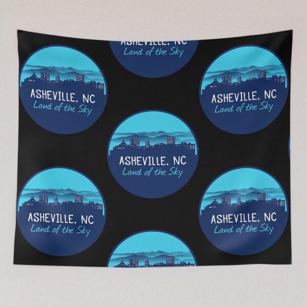 Item preview, AshevilleCityscape-LandoftheSky-BlueG07 designed and sold by Samantha254812.