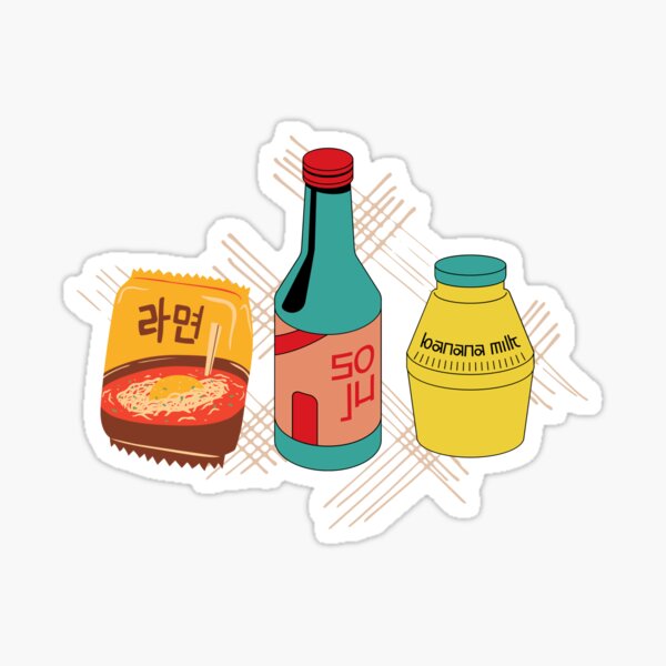 korean drinks sticker pack | Sticker