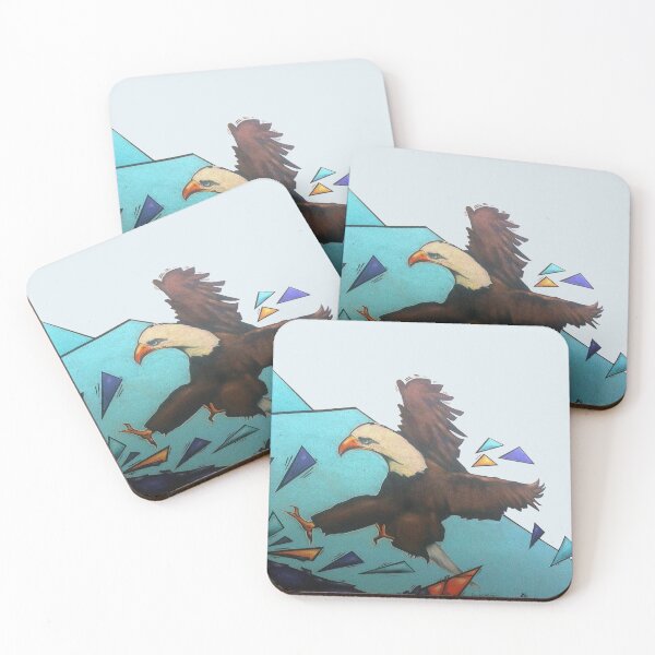 Item preview, Eagle on broken glass designed and sold by AHELENE.