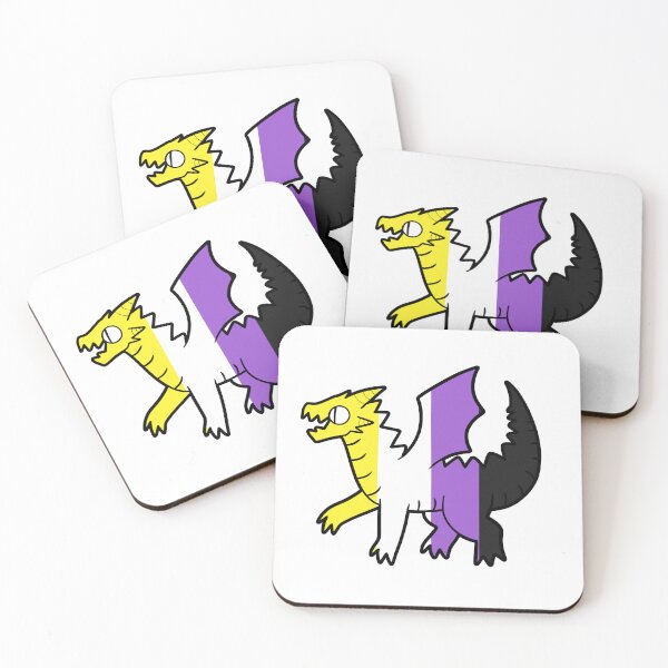 Item preview, Nonbinary Pride Dragon designed and sold by SketchKrsh.