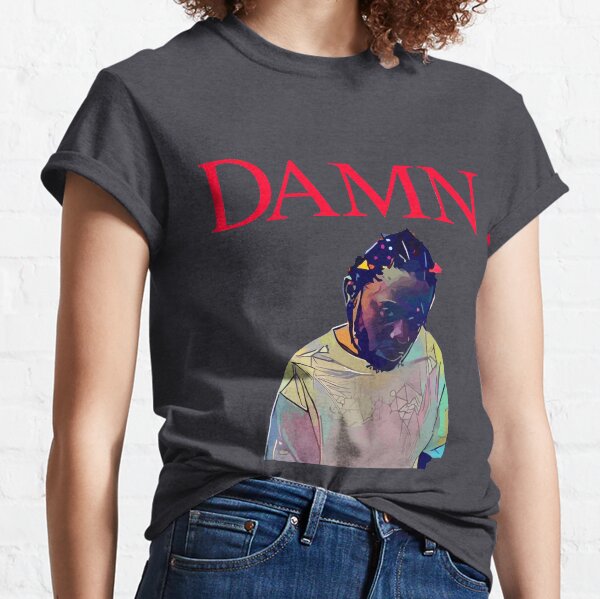 Kendrick Lamar DAMN K-Dot Heather Grey Long-Sleeved Tee T-Shirt by Actual Fact Kendrick Lamar DAMN K-Dot Heather Grey Long-Sleeved Tee T-Shirt by Actual Fact
