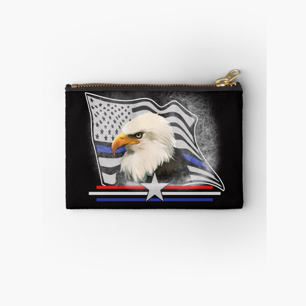 Item preview, Thin Blue Line Police Officer Bald Eagle American Flag  designed and sold by Buyeseoshop.
