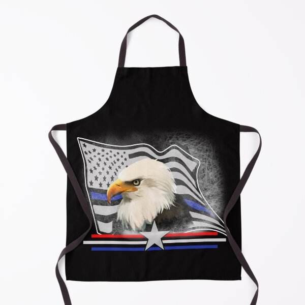Item preview, Thin Blue Line Police Officer Bald Eagle American Flag  designed and sold by Buyeseoshop.