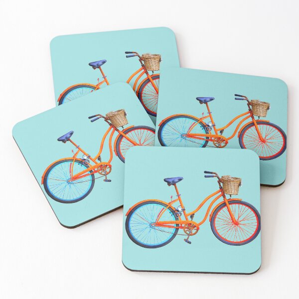 Item preview, Bicycle on blue ground designed and sold by AHELENE.