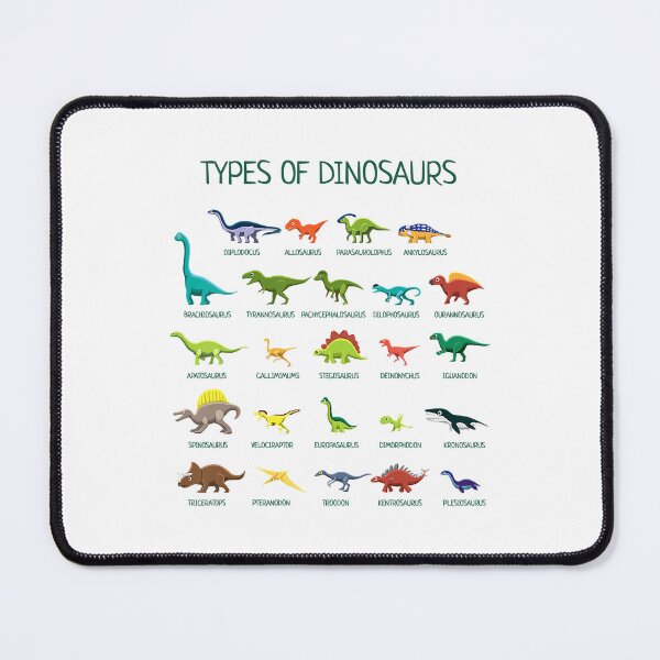 Item preview, Kids Types Of Dinosaurs Dino Identification designed and sold by HugheDemeyer.