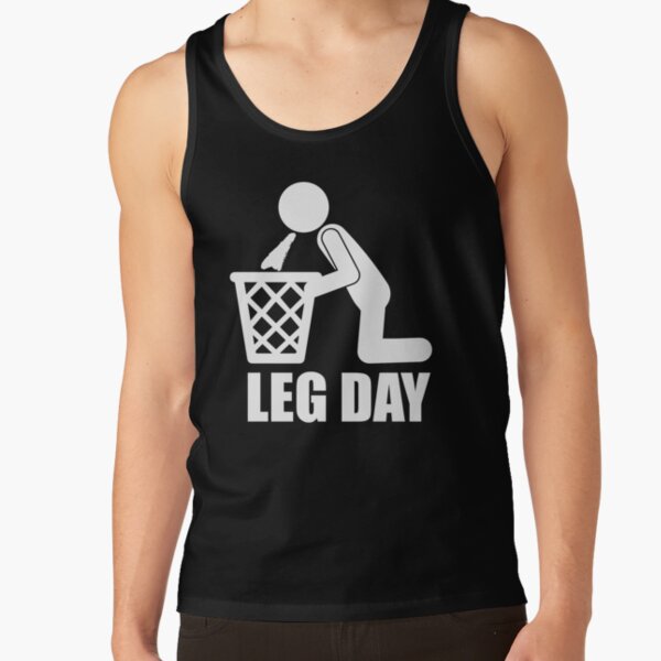 Leg Day - Squat Until You Puke (Pictogram) Tank Top