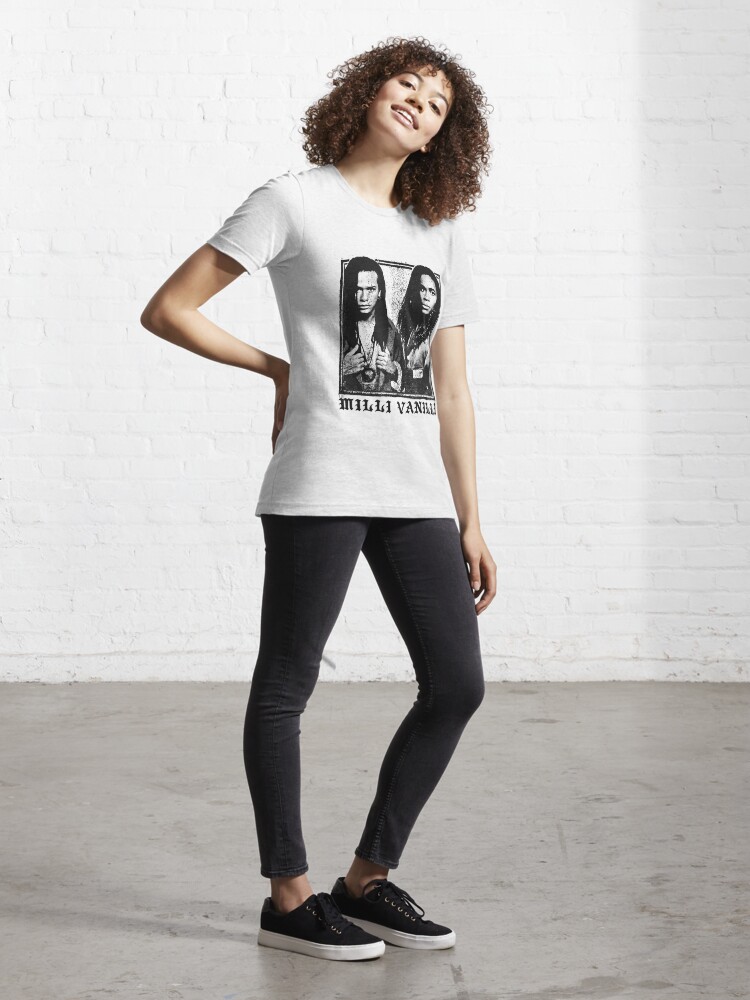 Milli Vanilli - Faded Style Vintage Look Design Tribute T-Shirt