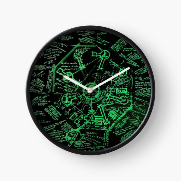 Dharma Stations Blast Door Map (Lost TV show) Clock