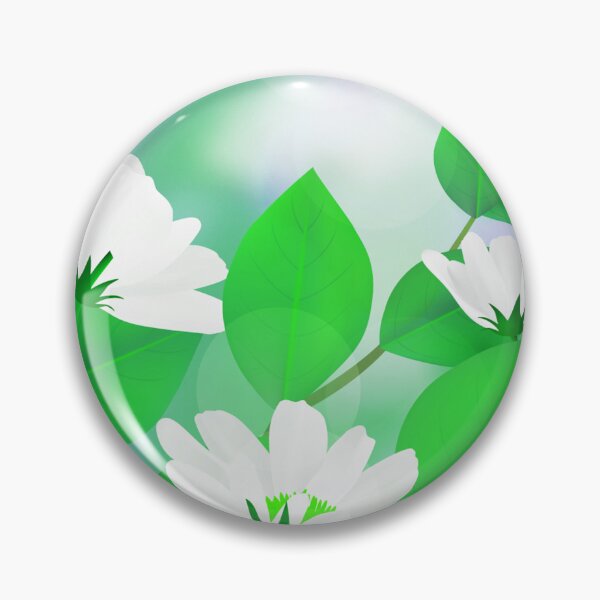 Item preview, White Spring Green Flower Art  designed and sold by Tshirtstory.