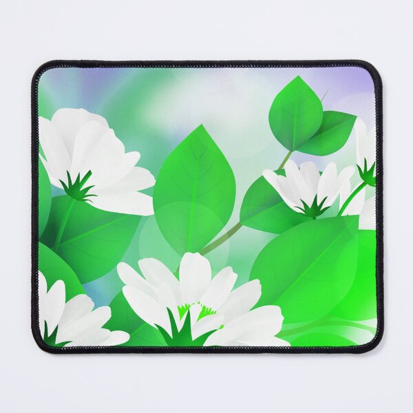 Item preview, White Spring Green Flower Art  designed and sold by Tshirtstory.