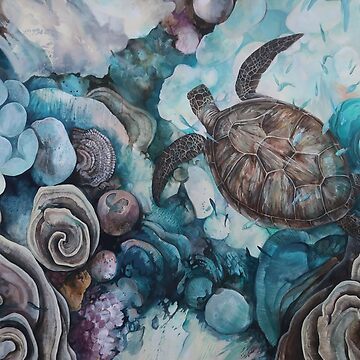 Artwork thumbnail, Turtle Swim by Sadie James