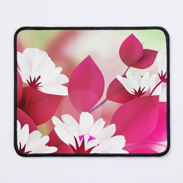 Item preview, White Pink Flower Art  designed and sold by Tshirtstory.