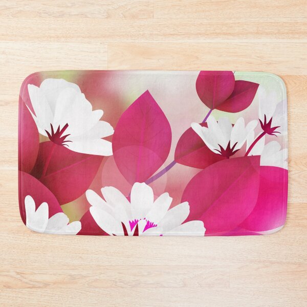 Item preview, White Pink Flower Art  designed and sold by Tshirtstory.