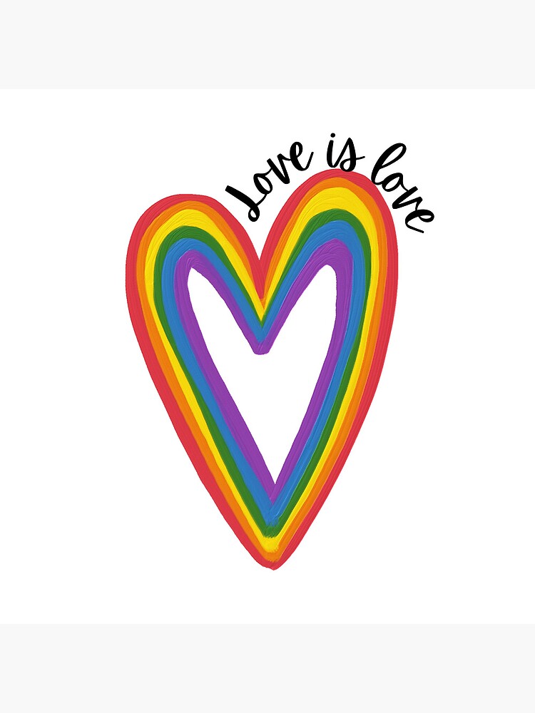 Love Is Love Rainbow Heart Celebrating Gay Pride Poster For Sale By Digitalcutfile Redbubble 7488