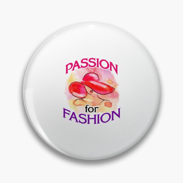 Item preview, 'Passion For Fashion' (White) designed and sold by The Button Gal.