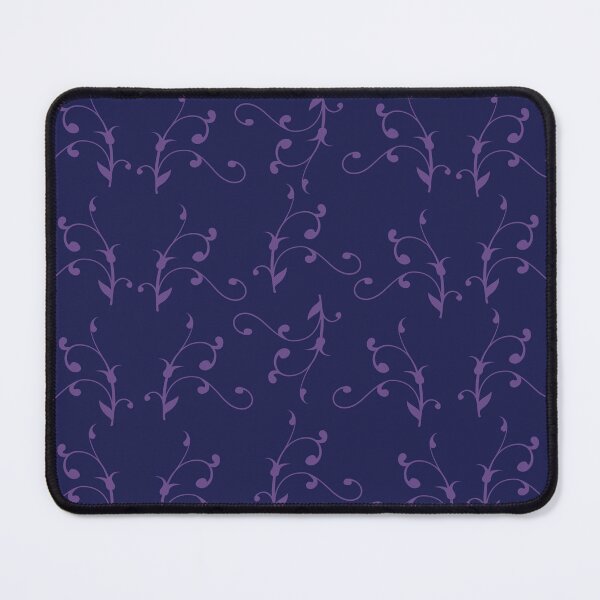 Item preview, Floral Swirl Design (Lavender on Navy Blue Background) designed and sold by burbankdesigns.
