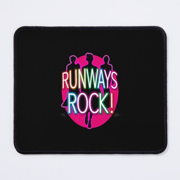 Item preview, 'Runways Rock!' (Black) designed and sold by The Button Gal.