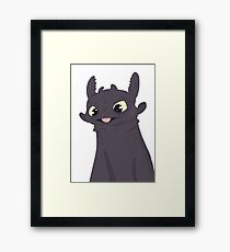 Toothless Framed Print