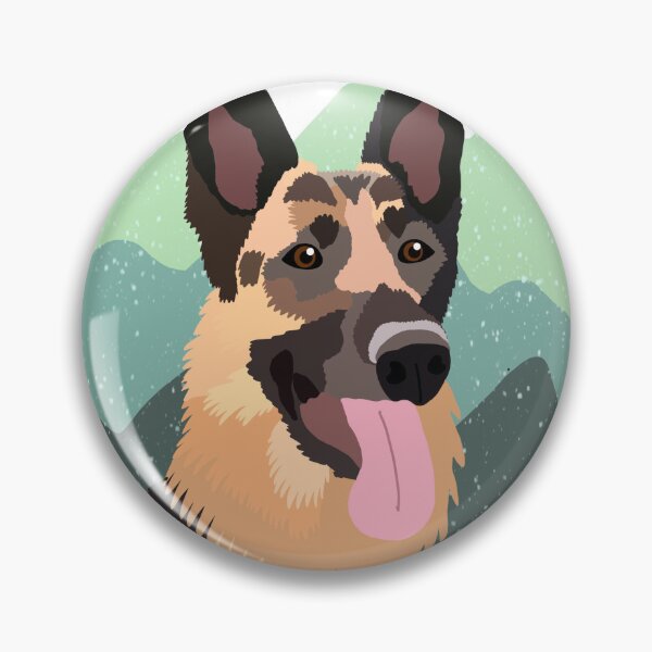 Item preview, German Shepherd Print designed and sold by pawprintsbysher.