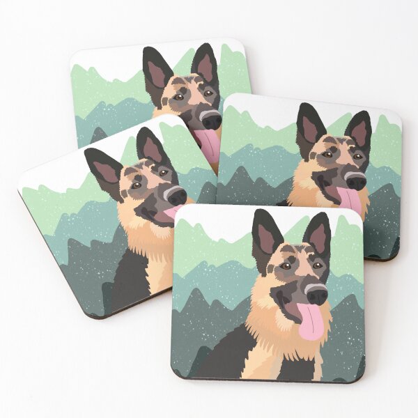 Item preview, German Shepherd Print designed and sold by pawprintsbysher.