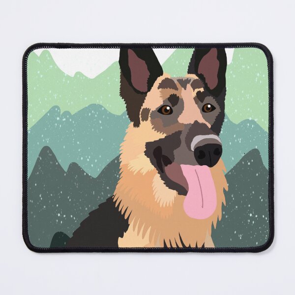 Item preview, German Shepherd Print designed and sold by pawprintsbysher.