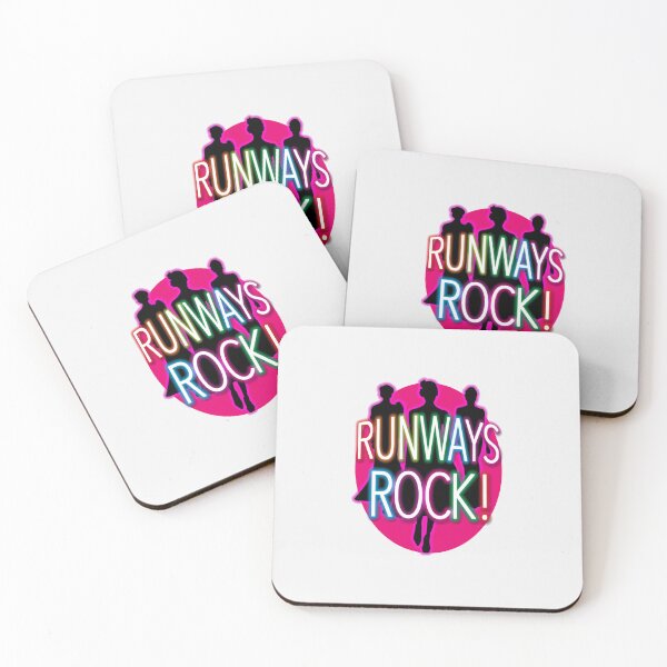 Item preview, 'Runways Rock!' (White) designed and sold by The Button Gal.
