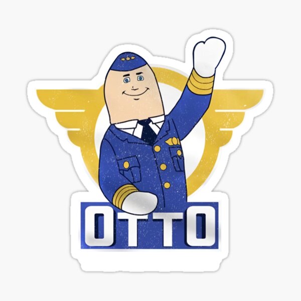 "Airplane Movie Otto The Autopilot Youth Navy, Team, New Style