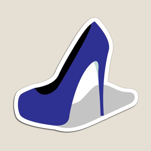 Blue High Heel Shoe Magnet