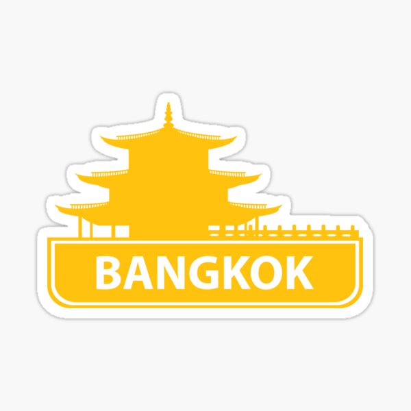 "Bangkok" Sticker by chromedesign Redbubble