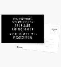 "We Have Two Selves" Postcards