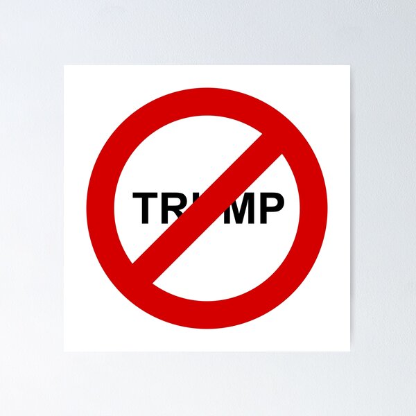 Vista previa del artículo con la obra «Anti-Trump», diseñado y vendido por Anti-fascist Store.