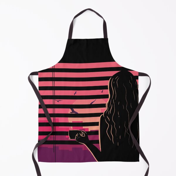 Item preview, Coffee Lover gazing at the City Sunset through a Window designed and sold by BakaOutfit.