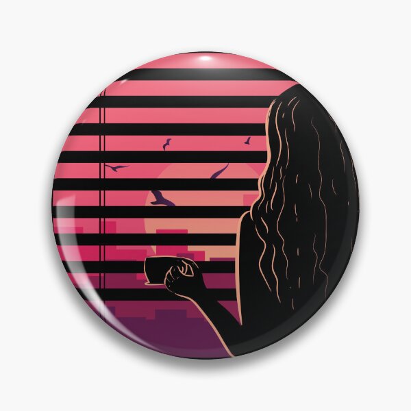 Item preview, Coffee Lover gazing at the City Sunset through a Window designed and sold by BakaOutfit.