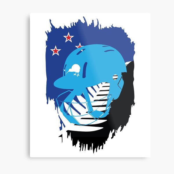 Item preview, New Zealand Cricket Player Batsman Helmet Design designed and sold by alltheprints.