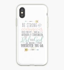 Joshua 1:9 Bible Verse iPhone Case