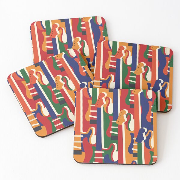 Item preview, Retro Groovy Guitars (Autumn Version) designed and sold by aaalou.