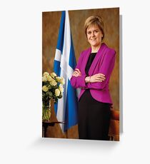 FM Nicola Sturgeon Greeting Card