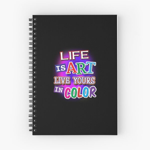 Item preview, 'Life Is Art Live Yours In Color ALT' (Black) designed and sold by The Button Gal.