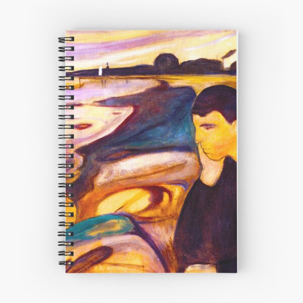 Artikelvorschau, EDVARD MUNCH - Melancholy 1894 entworfen und verkauft von Go Logo Designs.