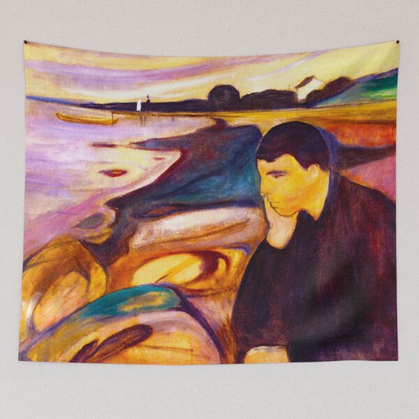 Item preview, EDVARD MUNCH - Melancholy 1894 designed and sold by Go Logo Designs.